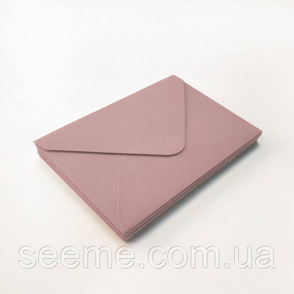 Конверт 184x140 мм, колір античний рожевий, КОМПЛЕКТ 10 шт., фото 1