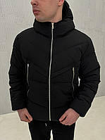 Куртка мужская демисезонная Mild черная | легкий непродуваемый весенний осенний пуховик от -10 до +10