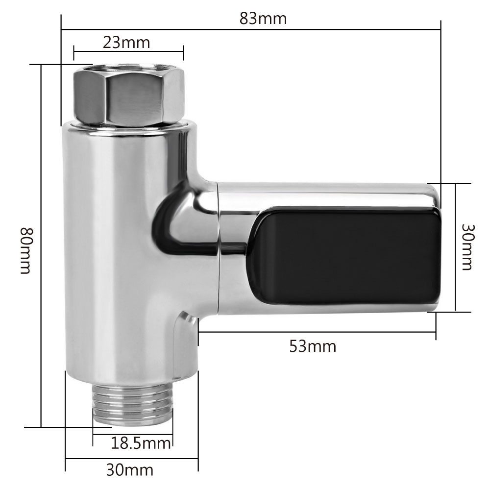 Цифровой термометр для душа, крана, проточный термометр LEDTEMP 2.0 серебристый - фото 6 - id-p2105611401