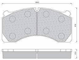 Колодки гальмівні дискові ROR 29124
