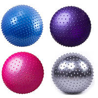 М'яч для фітнесу масажний Комбі 65 см 1000 г GymBall різні кольори