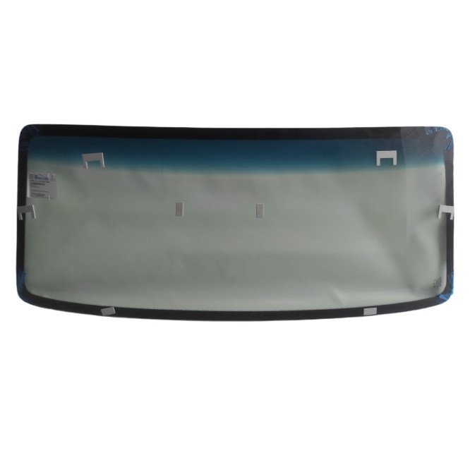 Скло ВАЗ 2121-213-214 вітрове зі смугою шовкографія зелене (вир-во BENSON)