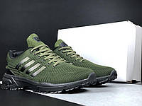 Кроссовки мужские Stilli Marathon TR темно-зеленые сетка Мужские кроссовки большой размер 46 47 48 49 на весну