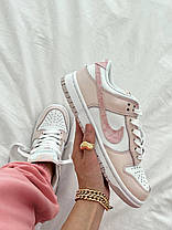 Жіночі Кросівки Nike SB Dunk Low Pink Paisley / Найк СБ Данк Пейслі Низькі Рожеві з Білим, фото 3