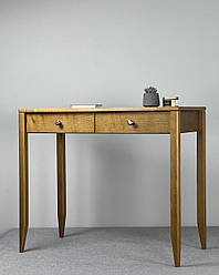 Дерев'яний столик "Хюгге" з дерева клен на дві шухлядки