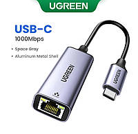 Внешний сетевой адаптер Ugreen CM199 Type-C to RJ45 Ethernet Gigabit Adapter