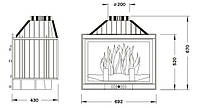 Камінна топка Uniflam 700 Стандарт з шибером, фото 3