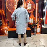 Сукня J.LONDON віскоза пряма рукав 3/4 дві кишені змійка 52 сіра, фото 6