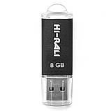 Флеш накопичувач USB Hi-Rali Rocket 8 GB Чорна серія Чорний, фото 3