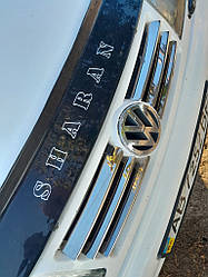 Накладки на решітку нерж 2000-2008 рік  8 смужок для Volkswagen Sharan рр