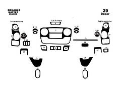 Накладки на панель велика комплектація Алюміній для Nissan NV400 2010-2024 рр