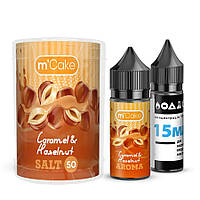 Набор для самозамеса солевой Flavorlab M-Cake 30 мл, 0-50 мг Caramel Hazelnuts (Карамель Фундук)-ЛBP