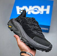 Чоловічі трекінгові черевики кросівки hoka kaha 2 low gtx black