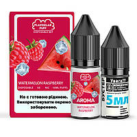 Набор для самозамеса солевой Flavorlab Disposable Puff 10 мл, 0-50 мг Watermelon Raspberry (Арбуз Малина)-ЛBP