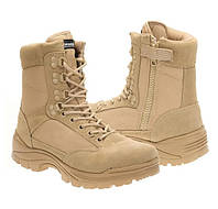 Черевики тактичні демісезонні Mil-Tec Side zip boots на блискавці 12822104 Койот.SolveUA