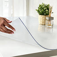 Силиконовая скатерть для стола Мягкое стекло 0,8 х 1,2 м прозрачная MVM PC-1200*800T