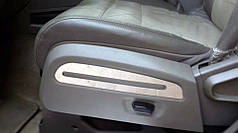 Хром накладки на сидіння нерж для Dodge Nitro 2007-2024 рр