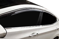 Повна окантовка стекол 10 шт  нерж. для Hyundai Elantra 2011-2015 рр