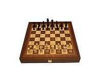Набір Manopoulos Шахи + шашки в дерев'яному футлярі 39х39 см 3.6 кг Коричневий (STP36E)