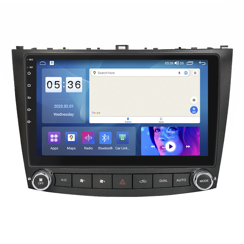Штатна магнітола Lesko для Lexus IS II Рестайлінг 2 2010-2013 екран 10" 4/64Gb CarPlay 4G Wi-Fi GPS Prime 4 шт.