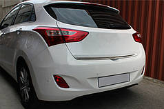 Кромка багажника HB  нерж для Hyundai I-30 2012-2017 рр