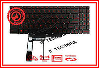 Клавиатура MSI Pulse GL76 GF66 GL66 GF76 MS-17L5 MS-1582 MS-1583 MS-17H3 черная с красной подсветкой RU