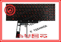 Клавиатура MSI GL66 GL76 GF66 GF76 MS-17L1 MS-17L1 MS-17L2 MS-17L3 MS-17L4 Черная с красной подсветкой RUUS