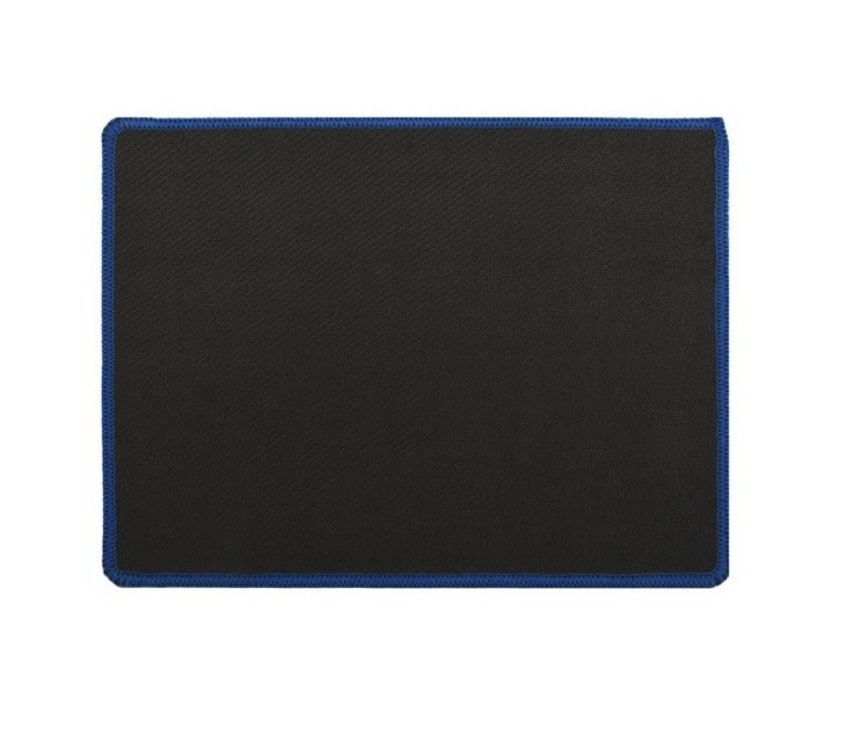 Килимок для миші 250*210*2мм TRY Mouse pad L-16 тканинний з прошитими краями чорно-синій, фото 1