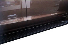 Бокові пороги Allmond Black 2 шт.  алюміній для Volkswagen Amarok 2010-2021 рр