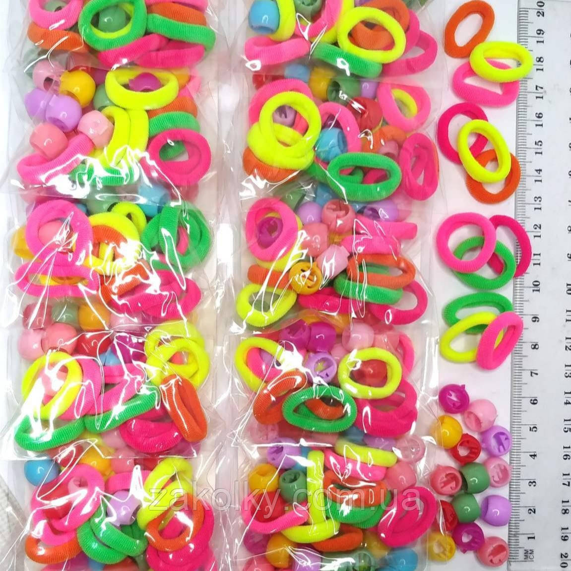 Набір дитячий для волосся гумки з тропіками.