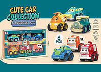 Дитячий іграшковий набір Інерційні машинки 6шт Cute Car Collection 669 А