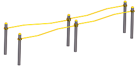 Бруси підйом та вигнуто-горизонтальні бруси SL1210