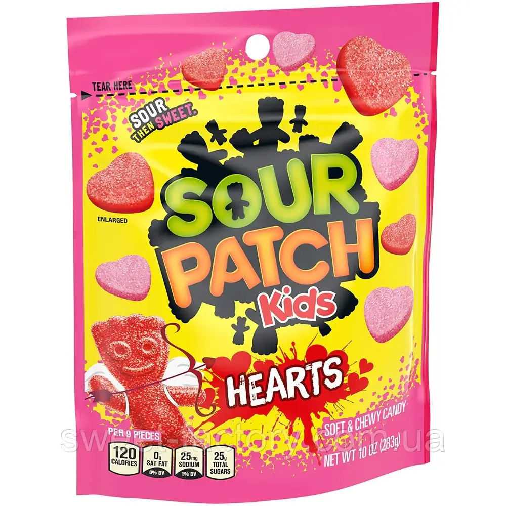 Мармелад Sour Patch Kids Hearts 283g, фото 1