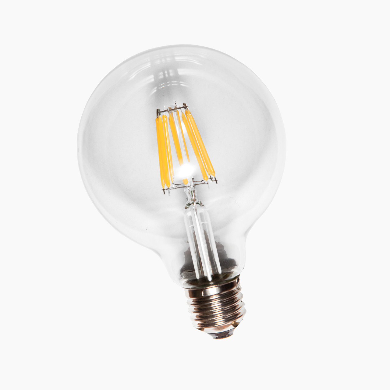 Світлодіодна  лампа G-125 LED 8W , 2700K Clear DIMMABLE (диммируемая)