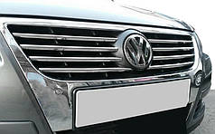 Накладки на решітку 8 шт  нерж Carmos - Турецька сталь для Volkswagen Passat B6 2006-2012рр