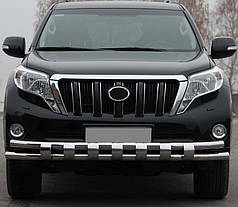 Передній захист ST016-2 нерж для Toyota Land Cruiser Prado 150