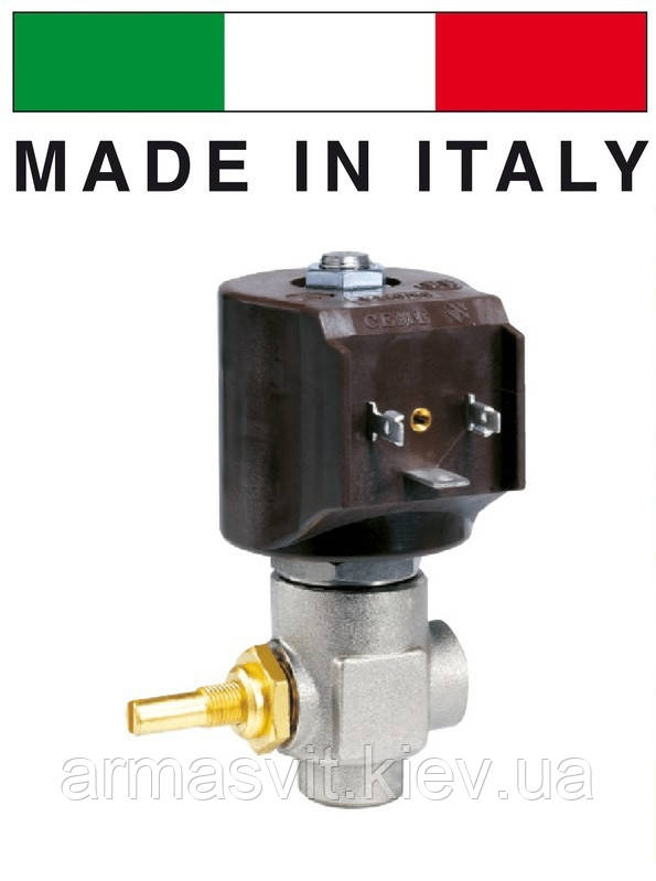 Електромагнітний клапан для пари 1/4 CEME (Італія) 9922, НЗ, 180 C, 220 В нормально закритий кутовий