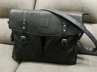 Стильная мужская сумка-портфель из экокожи
