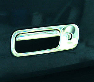 Накладка на ручку багажника нерж OmsaLine - Італійська нержавійка для Volkswagen T5 Transporter 2003-2010 рр, фото 2