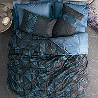 Комплект постільної білизни Cotton box Ранфорс Dark reaktif Armor Євро 200x220 см (1731-1190) (75001.006)