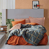 Комплект постільної білизни Cotton box Ранфорс Modern Stark Tarcin Євро 200x220 см (1733-956) (75002.004)