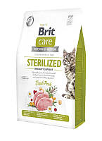 Сухой корм Brit Care Cat GF Sterilized Immunity Support для стерилизованных кошек со свининой 2 кг