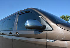 Накладки на дзеркала 2 шт  нержавіюча сталь OmsaLine - Італійська нержавійка для Volkswagen T5 2010-2015 рр