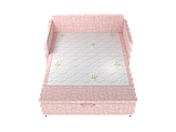 Диван розкладний прямий BNB МРІЯ. Спальне місце 140см. Рожевий / Морської зірки (Колір M25), фото 5