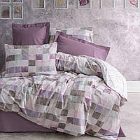 Комплект постільної білизни Cotton box Ранфорс Minimal Maro фіолетовий Євро 200x220 см (1811-1196) (75008.004)