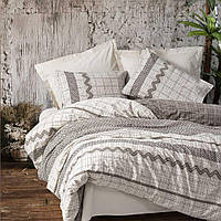 Комплект постільної білизни Cotton box Ранфорс Toprak Aren Kahve Євро 200x220см (1743-1059) (75009.003)