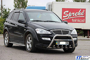 Кенгурятник WT004 нерж для SsangYong Action 2006-2024 рр, фото 2