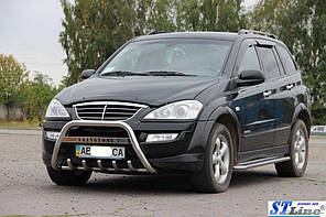 Кенгурятник WT004 нерж для SsangYong Action 2006-2024 рр, фото 2