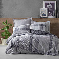 Комплект постільної білизни Cotton box Ранфорс Modeline Miranda Gri Євро 200x220 см (1761-930) (75010.008)