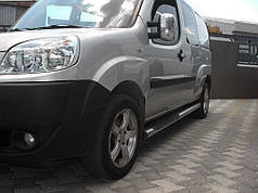 Бічні труби BB002 2 шт.  нерж. 70 мм  стандартна база для Fiat Doblo II 2005-2010 рр